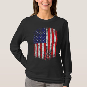 Distressed American Flag Patriotic T-Shirt