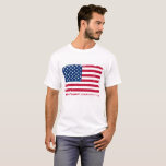 Distressed American Flag T-Shirt<br><div class="desc">Rustic T-shirt featuring distressed American flag illustration. Perfect for Fourth of July celebrations.</div>