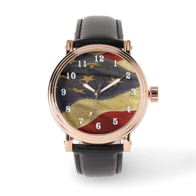 Distressed American Flag Watch (Front)