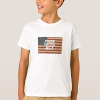 Distressed American Flag with Posse Comitatus Act