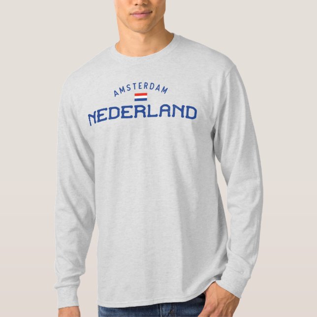 Distressed Amsterdam Nederland (Netherlands) T-Shirt (Front)