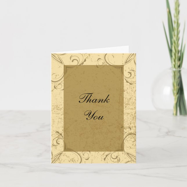 Distressed and Elegant Thank You (Front)