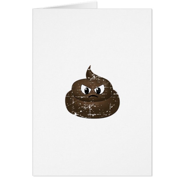 Distressed Angry Cartoon Poop (Front)