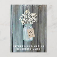 *~*  Distressed AP49 QR Mason Jar