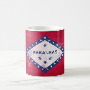 Distressed Arkansas Flag Coffee Mug