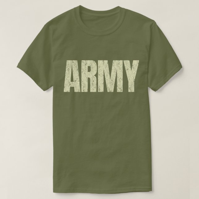 Distressed Army T-Shirt (Design Front)