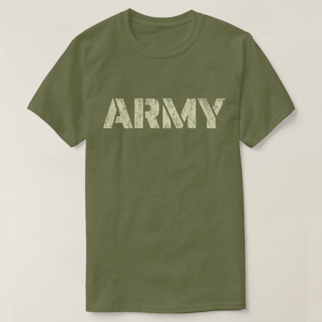 Distressed Army T-Shirt (Design Front)