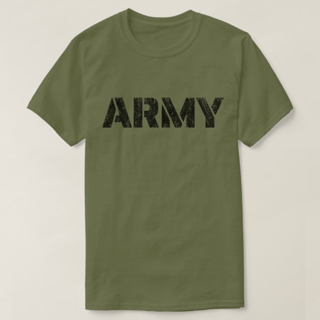 Distressed Army T-Shirt (Design Front)
