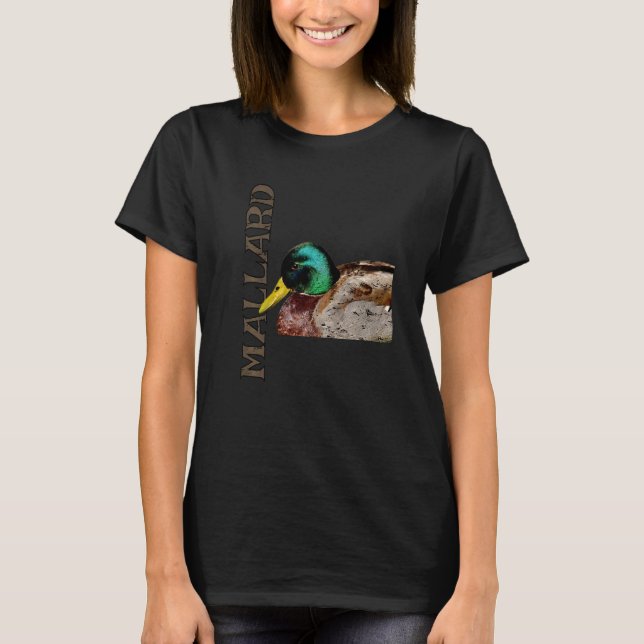 Distressed Artistic Mallard Duck T-Shirt (Front)