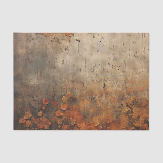 Distressed Autumn Pattern Tissue Paper (Front)