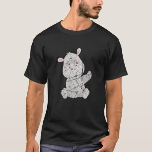Distressed Baby Hippopotamus Hippos Zoo Animal T-Shirt