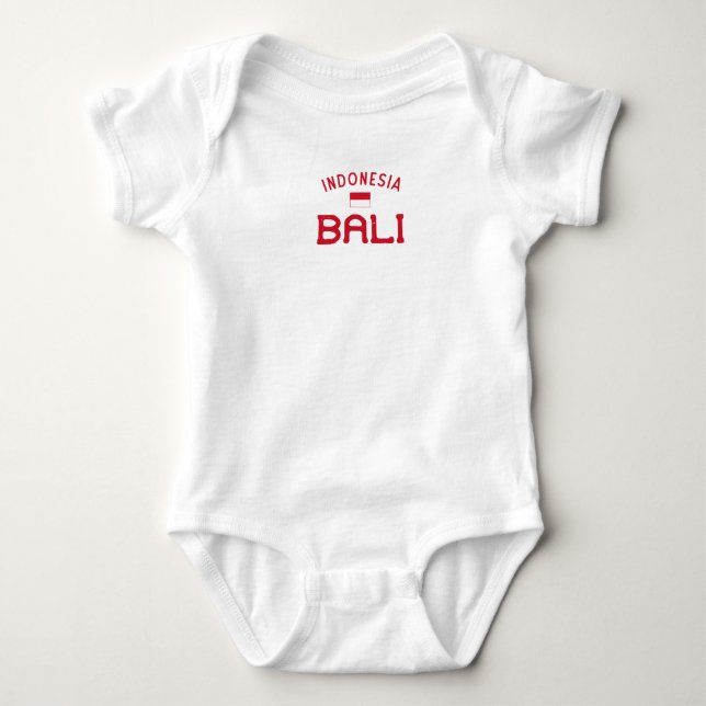 Distressed Bali Indonesia Baby Bodysuit (Front)
