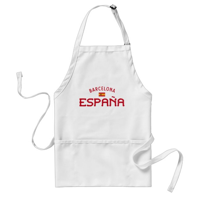 Distressed Barcelona Spain (España) Standard Apron (Front)