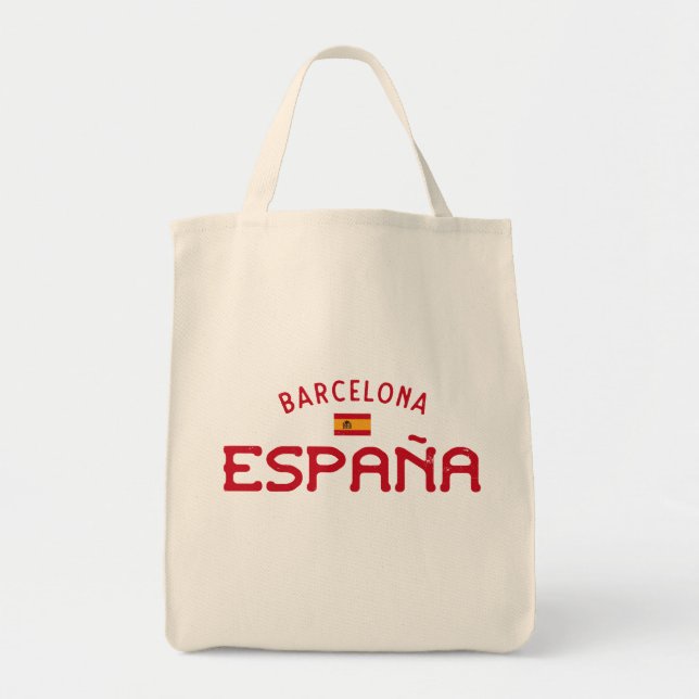 Distressed Barcelona Spain (España) Tote Bag (Front)
