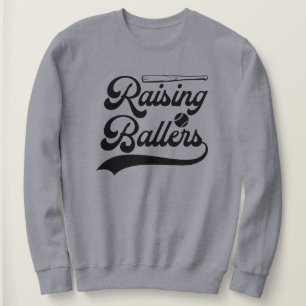 Distressed Baseball Season Mum Graphic Sweatshirt