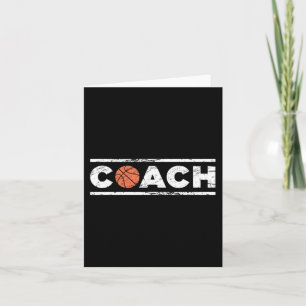 Distressed Basketball Coach  Card