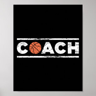 Distressed Basketball Coach  Poster