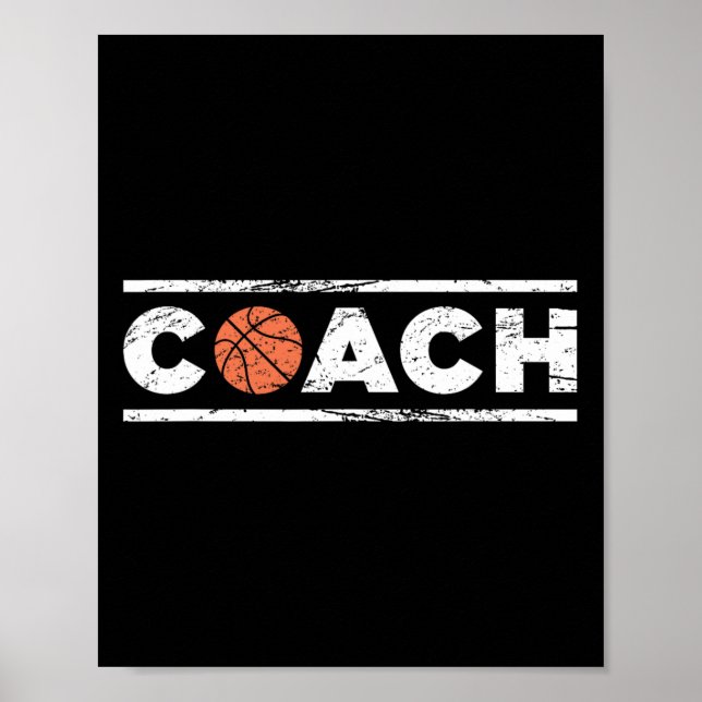 Distressed Basketball Coach  Poster (Front)