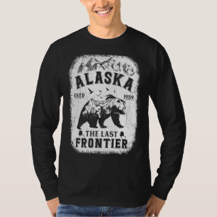 Distressed Bear Alaska Men Women Alaska Vintage T-Shirt