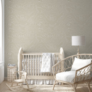 Distressed Beige Wallpaper
