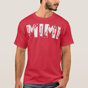 Distressed Best Mimi Ever Guitar Lover Guitarist T T-Shirt