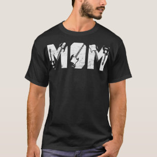 Distressed Best Mum Ever Guitar Lover Guitarist211 T-Shirt