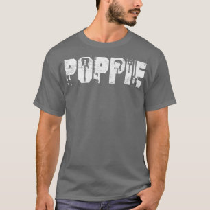 Distressed Best Poppie Ever Guitar Lover Guitarist T-Shirt