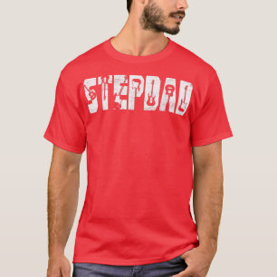 Distressed Best Stepdad Ever Guitar Lover Guitaris T-Shirt