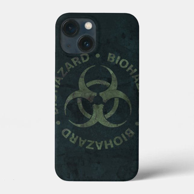 Distressed Biohazard iPhone Case (Back)