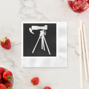Distressed Bird Photographer Wildlife Print Napkin