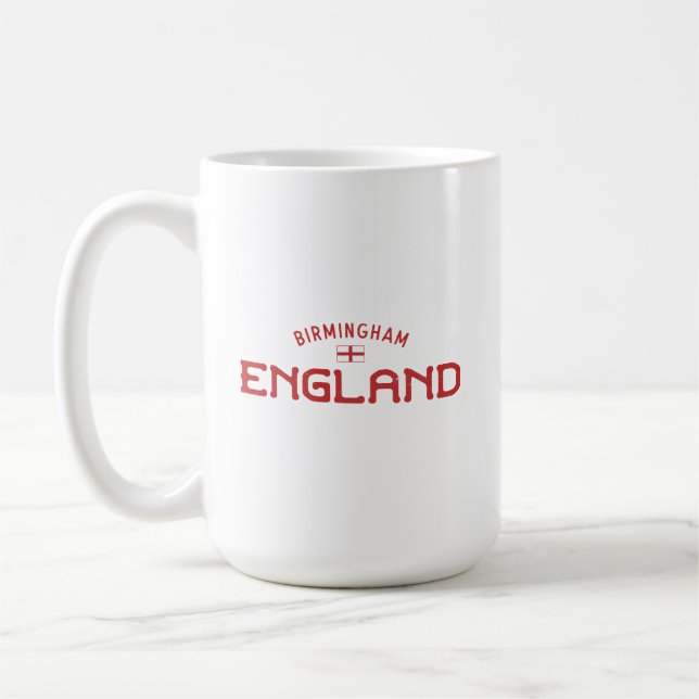 Distressed Birmingham England Coffee Mug (Left)