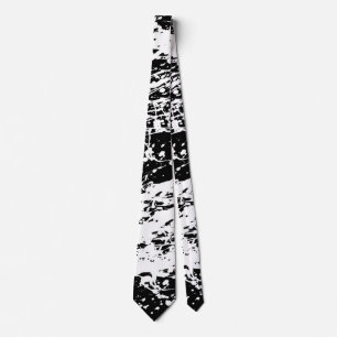 Distressed Black and White Distressed Paint Tie
