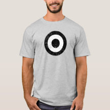 Distressed Black and White Target