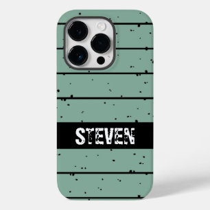 distressed blu green sunset name Case-Mate iPhone 14 pro case