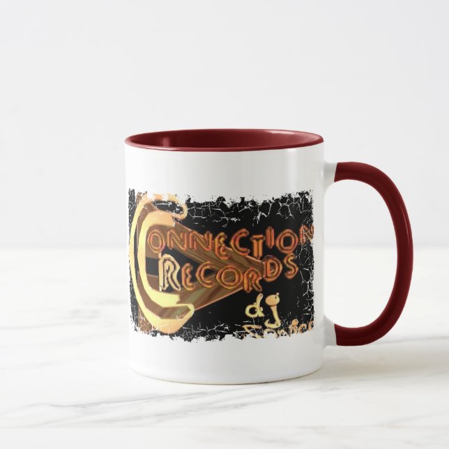 Distressed Border - 2-sided Ringer Mug (Right)