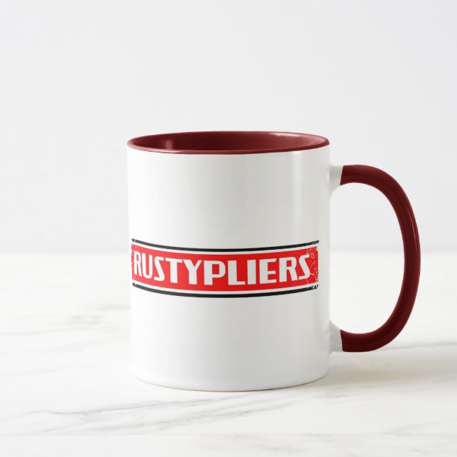 Distressed Border - 2-sided Ringer Mug (Right)