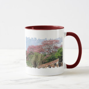 Distressed Border - 2-sided Ringer Mug