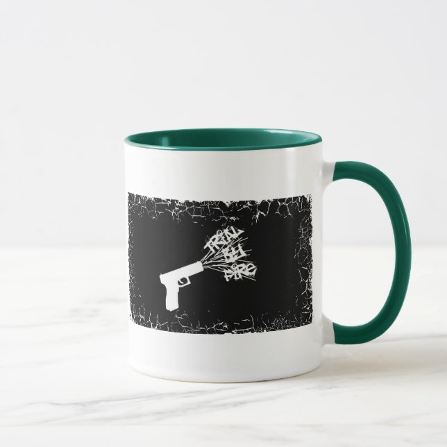 Distressed Border 2-sided Ringer Mug (Right)