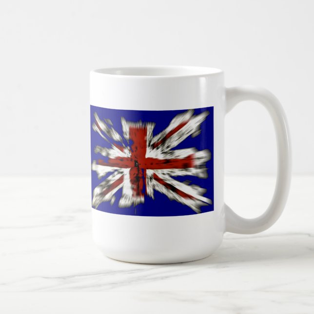 Distressed British Union Jack Coffee Mug (Right)