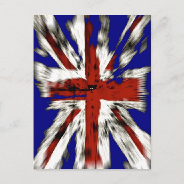 Distressed British Union Jack Postcard (Front)