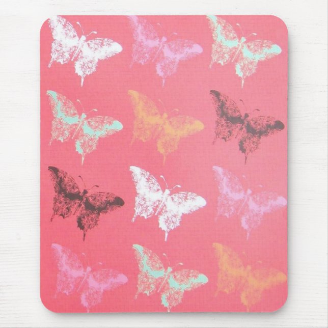 Distressed Butterflies Mousepad (Front)