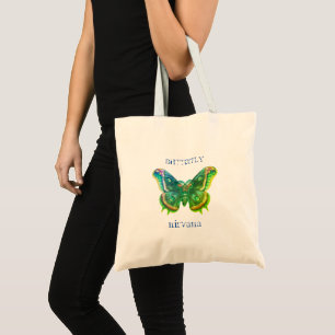Distressed Butterfly Nirvana Tote Bag