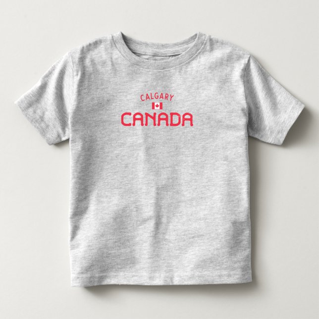 Distressed Calgary Canada Toddler T-Shirt (Front)