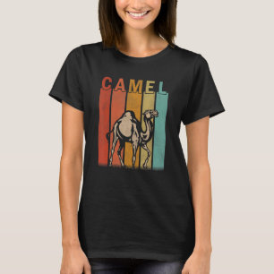 Distressed Camel Men Women Kid Cute Camel Retro T-Shirt