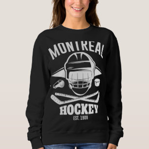 Distressed Canadien Retro Fan Party Tailgate Game Sweatshirt