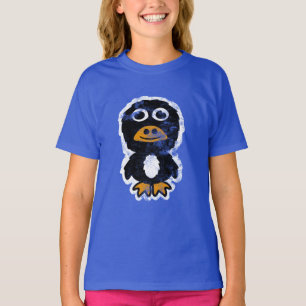 Distressed Cartoon Penguin 1 T-Shirt