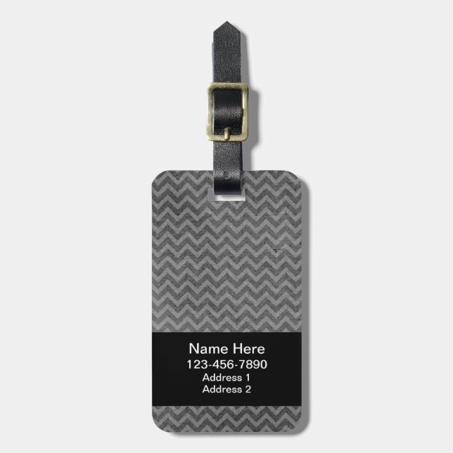 Distressed Chevron Tag (Front Vertical)