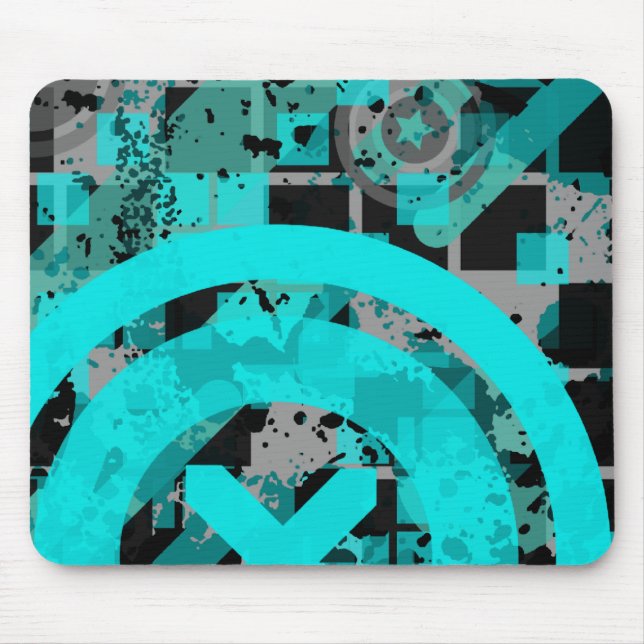 distressed chex : mouse mat (Front)