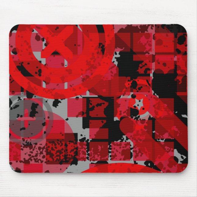 distressed chex : mouse mat (Front)