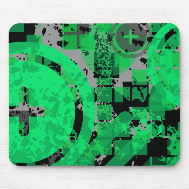 distressed chex : mouse mat (Front)